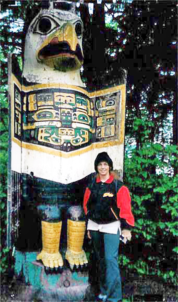 Karen Duquette and The Eagle Totem Pole
